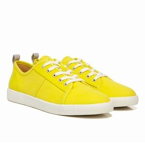 Vionic Sunny Pisces Canvas Fashion Sneakers  Canary Athleisure Casual Sz 10